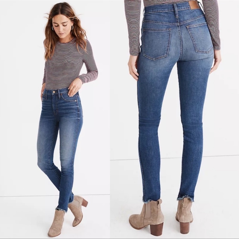 Madewell 10” High Rise Skinny Jeans in Brockton Wash 26